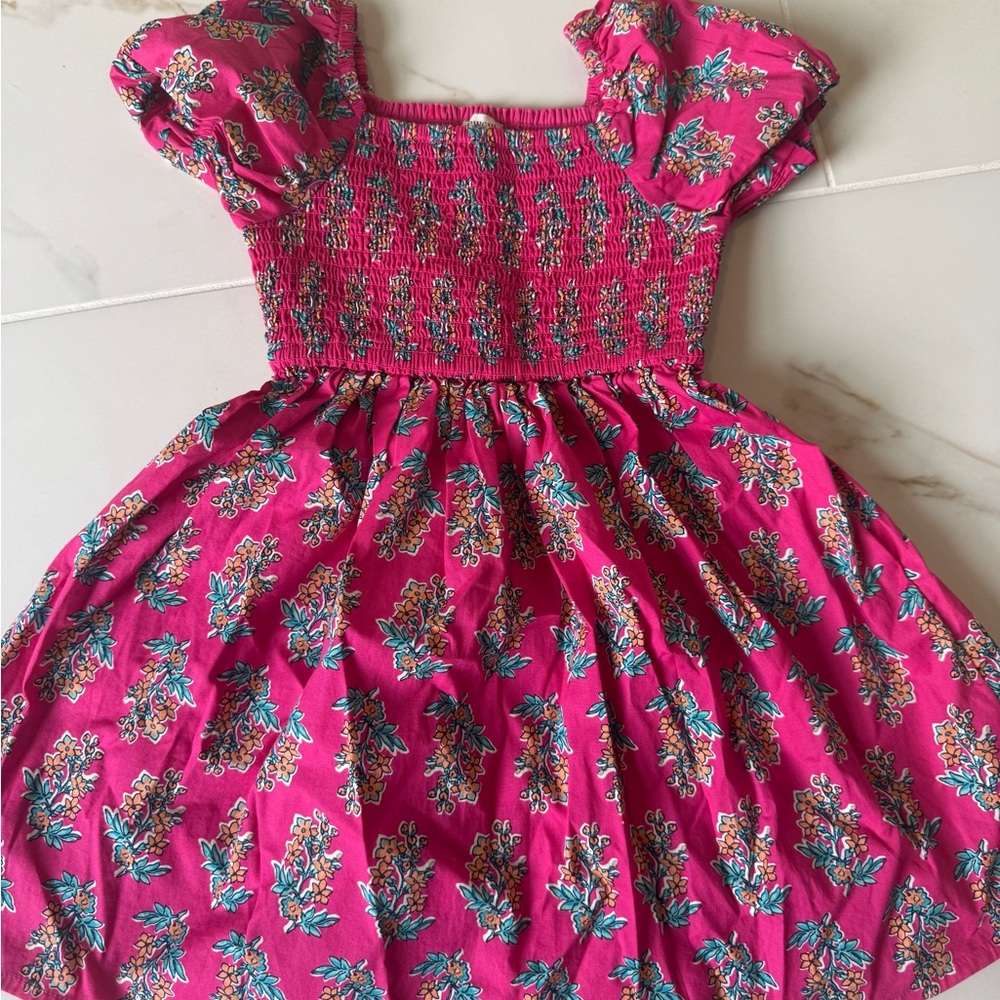 4T Crewcuts Floral Pink Kids Dress